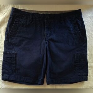 Eddie Bauer Ladies Shorts Navy 7" Euc